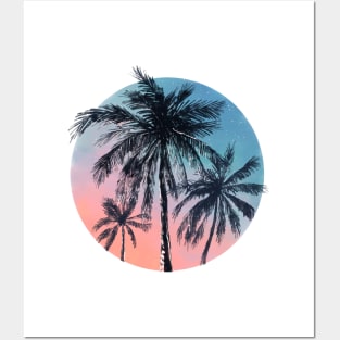 Palms Sunset Posters and Art